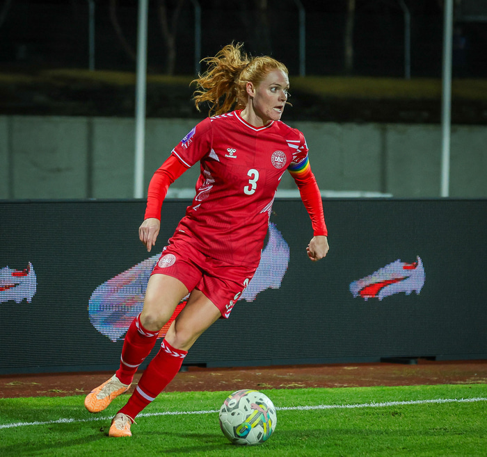 Stine Ballisager, fyrirliði Danmerkur.