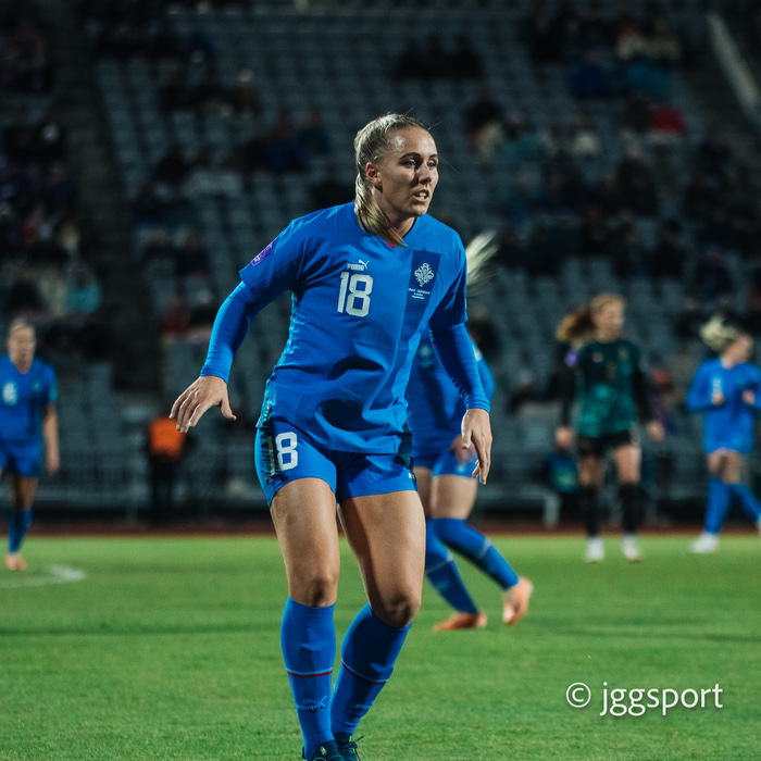 Guðrún lagði upp mark í Íslendingaslag