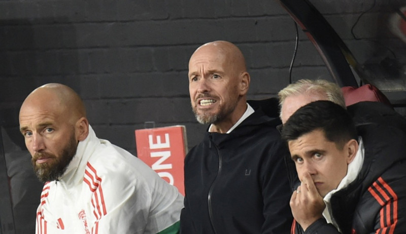 Erik ten Hag, stjóri Manchester United.