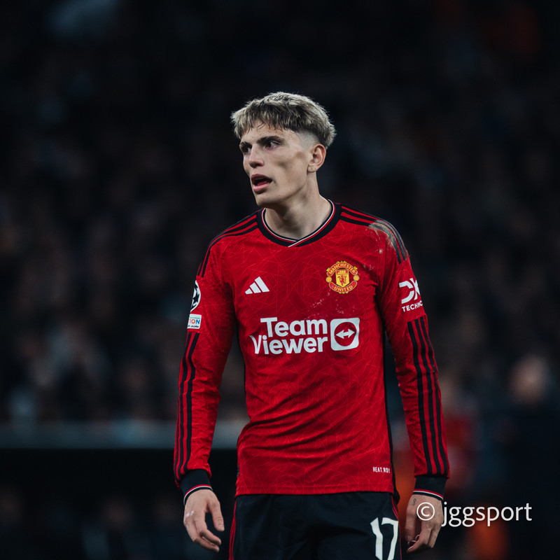 Garnacho kom upp úr akademíu Manchester United.
