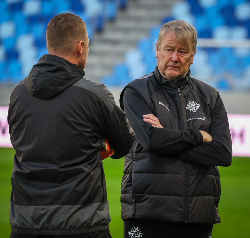 Age Hareide, landsliðsþjálfari Íslands.