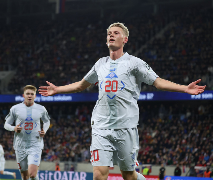 Orri hefur skorað tvö mörk í átta landsleikjum.