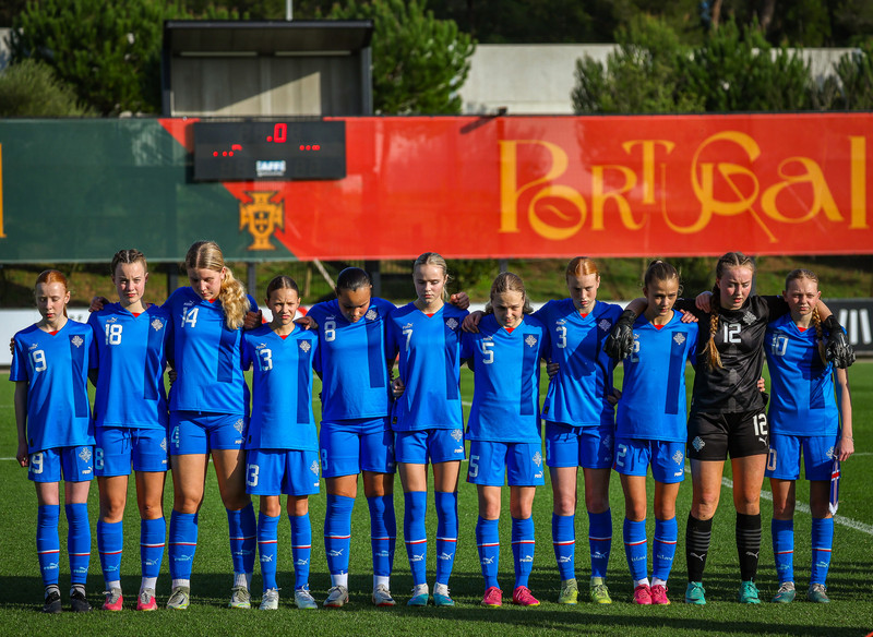 Myndaveisla 1: U15 tapaði gegn Portúgal í fyrradag