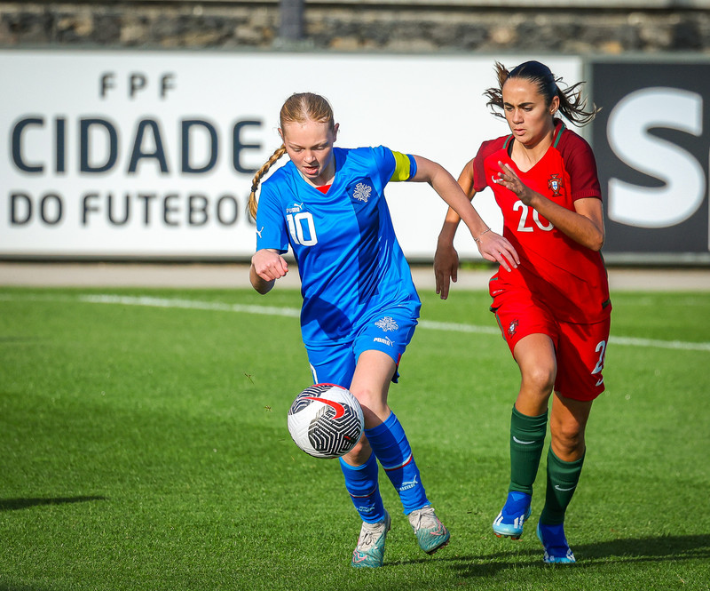 Myndaveisla 1: U15 tapaði gegn Portúgal í fyrradag