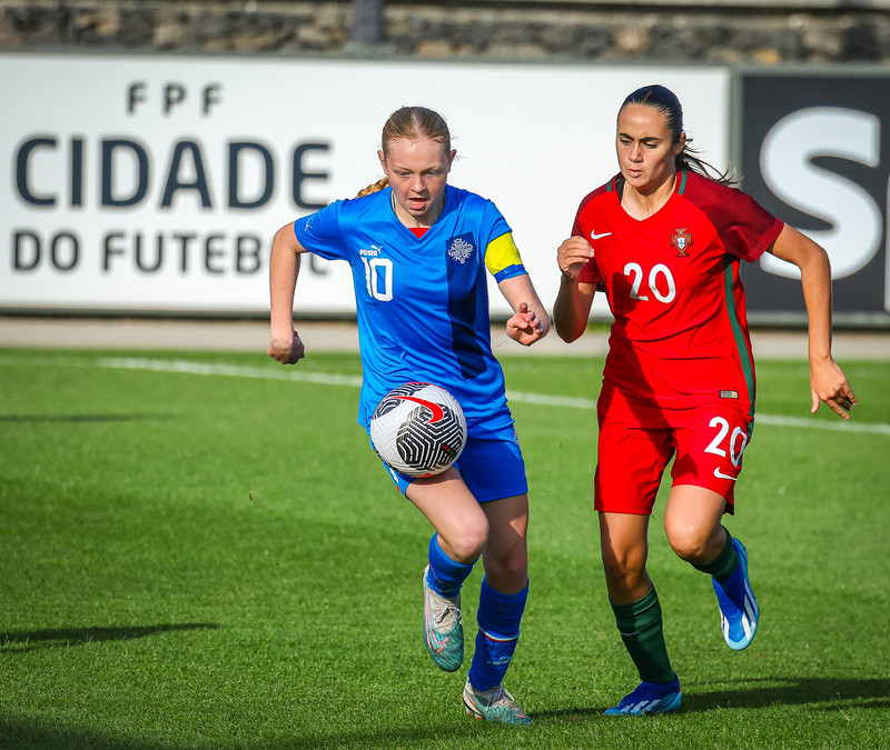 Myndaveisla 1: U15 tapaði gegn Portúgal í fyrradag