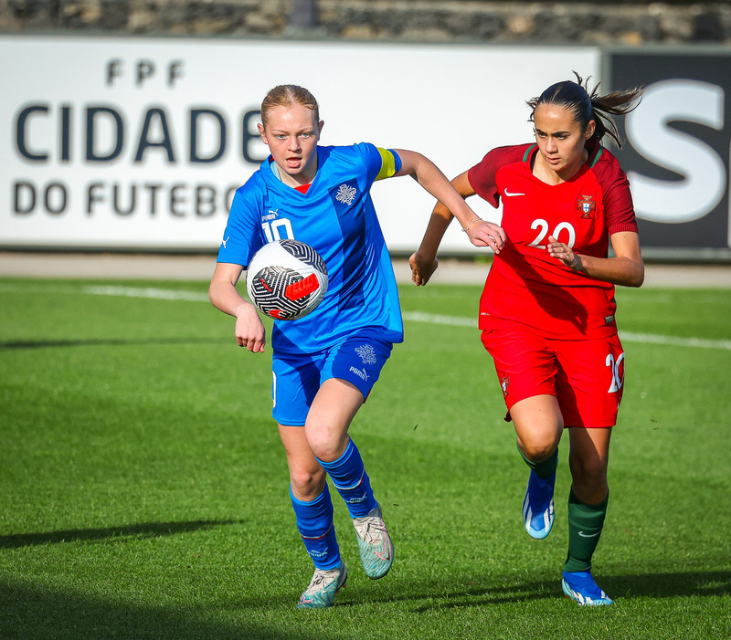 Myndaveisla 1: U15 tapaði gegn Portúgal í fyrradag