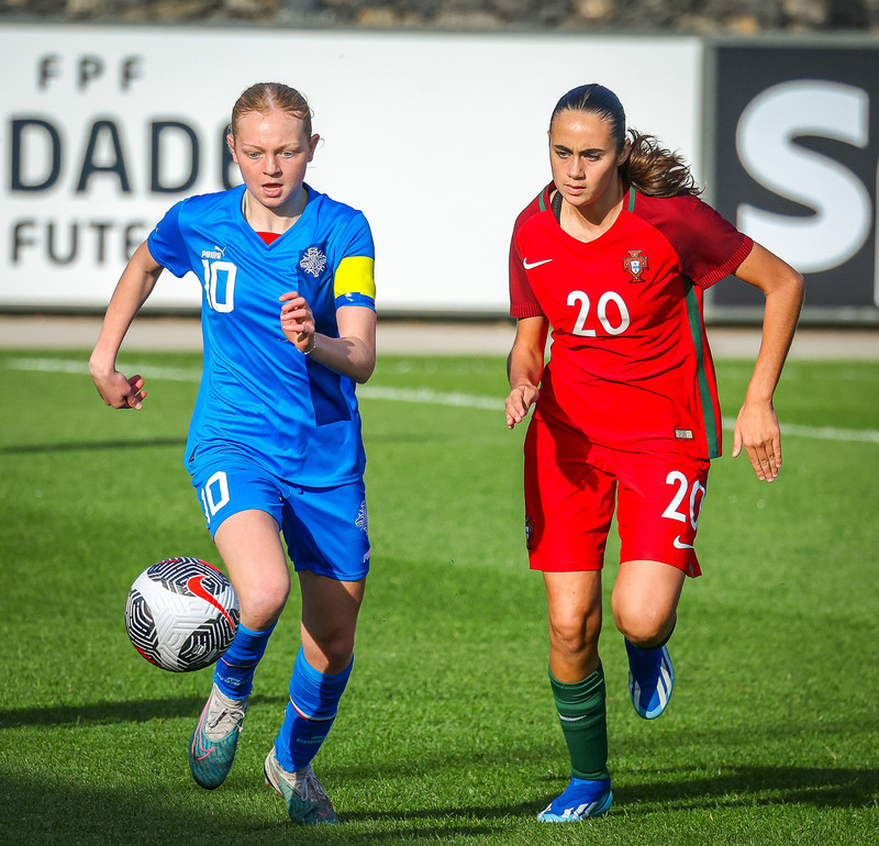 Myndaveisla 1: U15 tapaði gegn Portúgal í fyrradag