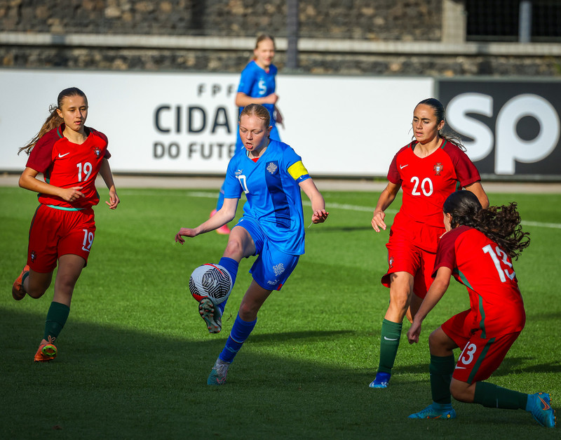 Myndaveisla 1: U15 tapaði gegn Portúgal í fyrradag