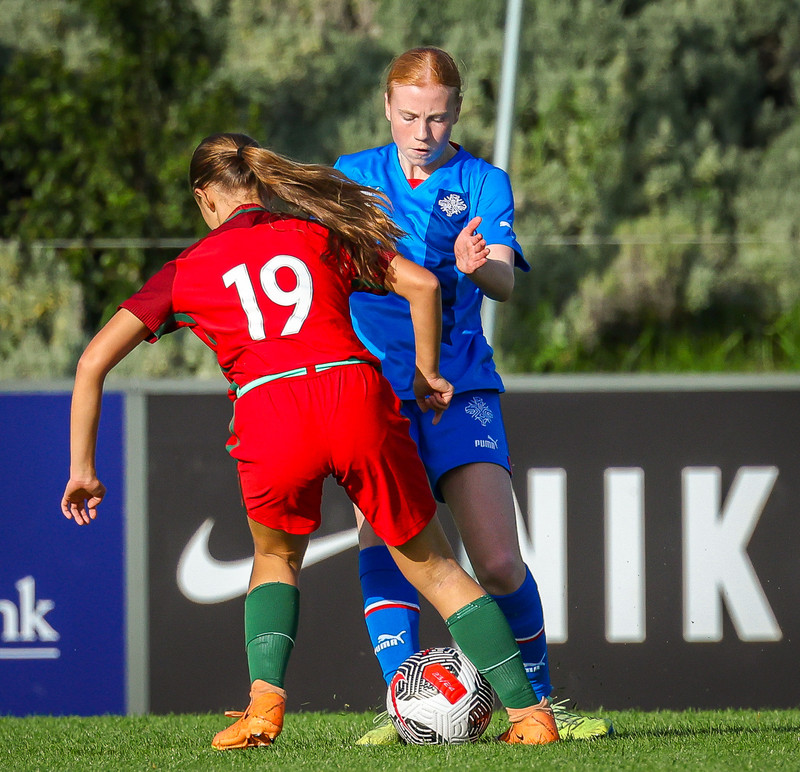 Myndaveisla 1: U15 tapaði gegn Portúgal í fyrradag