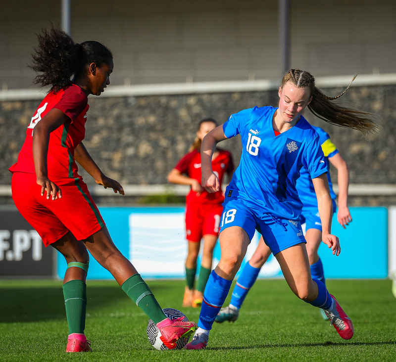 Myndaveisla 1: U15 tapaði gegn Portúgal í fyrradag
