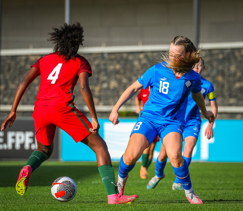 Myndaveisla 1: U15 tapaði gegn Portúgal í fyrradag