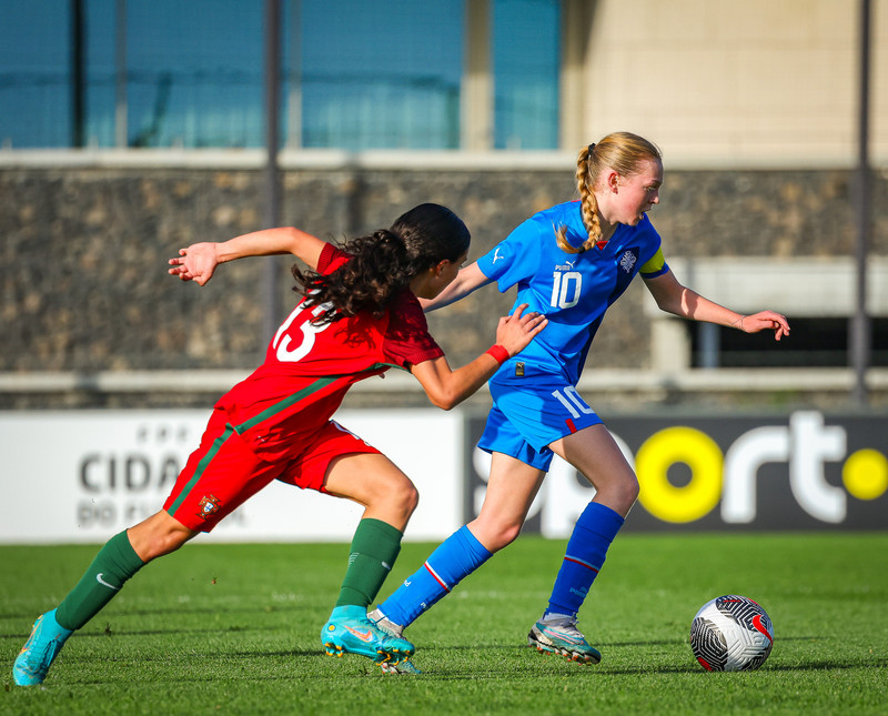 Myndaveisla 1: U15 tapaði gegn Portúgal í fyrradag