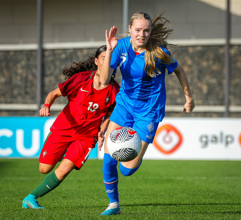 Myndaveisla 1: U15 tapaði gegn Portúgal í fyrradag
