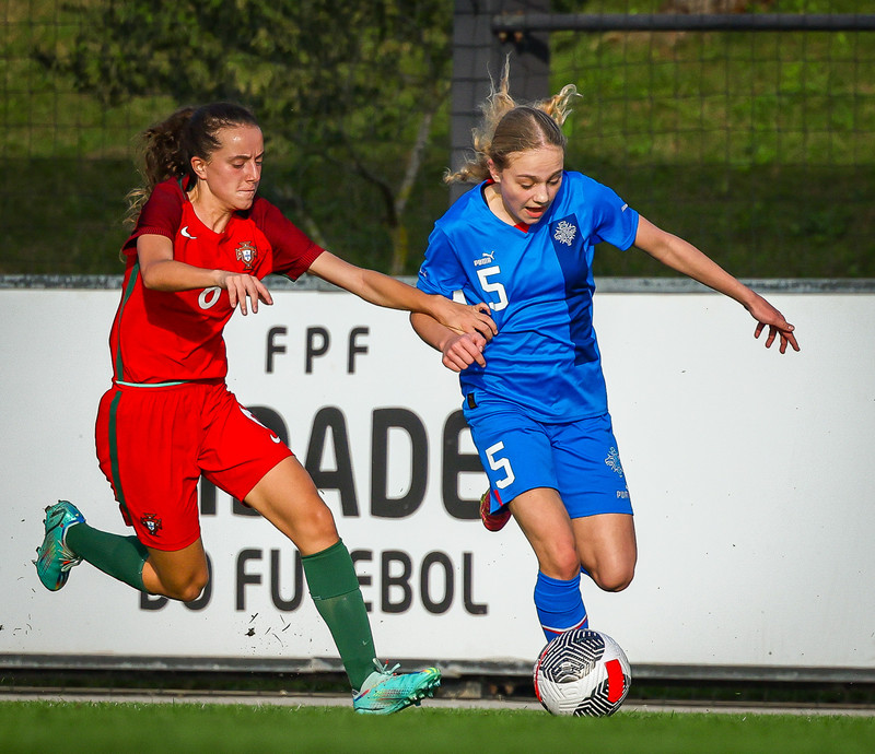 Myndaveisla 1: U15 tapaði gegn Portúgal í fyrradag
