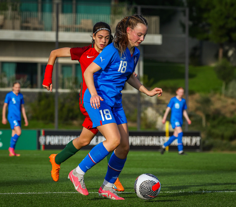 Myndaveisla 1: U15 tapaði gegn Portúgal í fyrradag