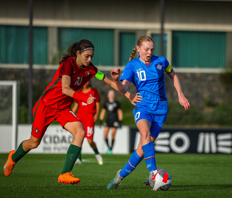Myndaveisla 1: U15 tapaði gegn Portúgal í fyrradag