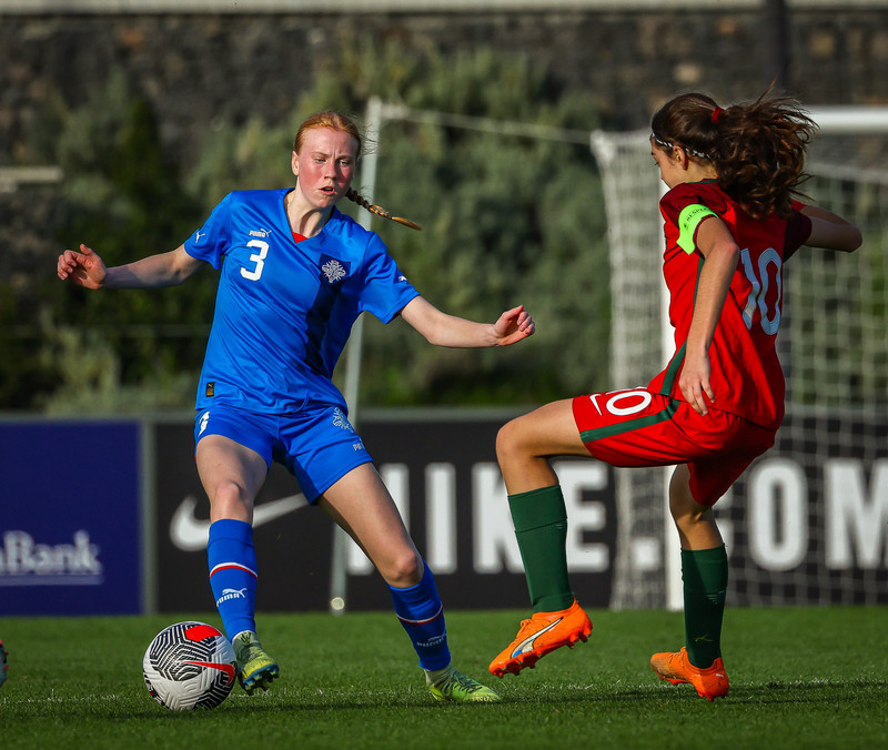 Myndaveisla 1: U15 tapaði gegn Portúgal í fyrradag
