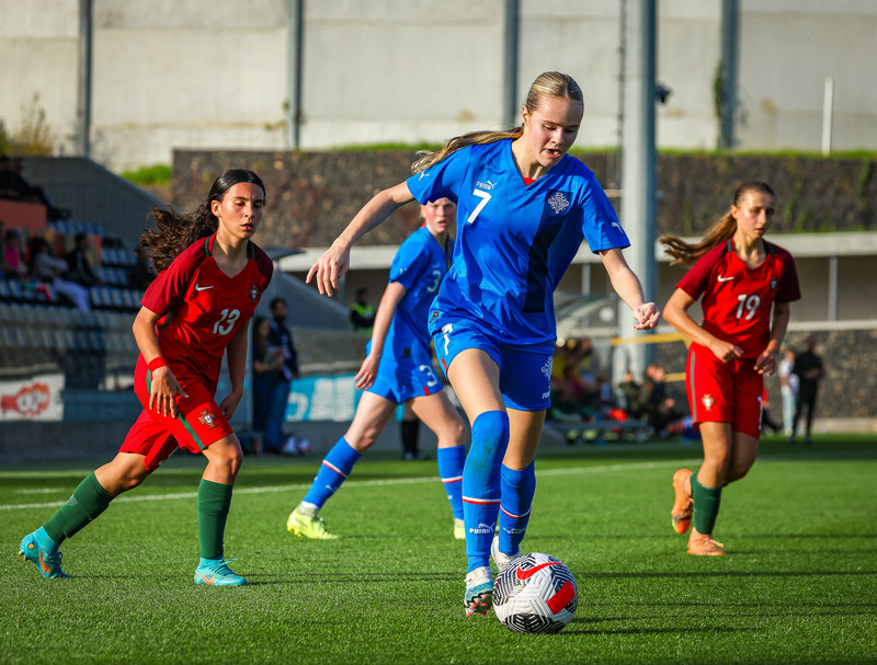 Myndaveisla 1: U15 tapaði gegn Portúgal í fyrradag