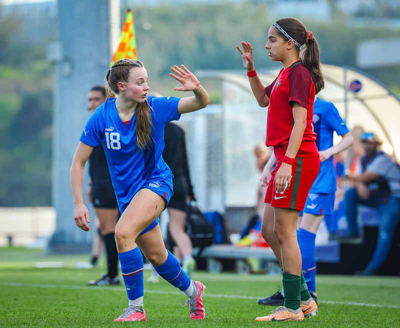Myndaveisla 1: U15 tapaði gegn Portúgal í fyrradag