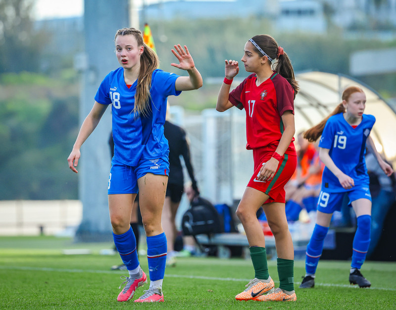 Myndaveisla 1: U15 tapaði gegn Portúgal í fyrradag