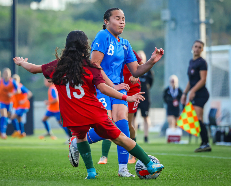 Myndaveisla 1: U15 tapaði gegn Portúgal í fyrradag
