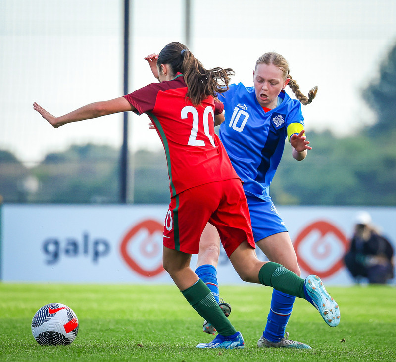 Myndaveisla 1: U15 tapaði gegn Portúgal í fyrradag