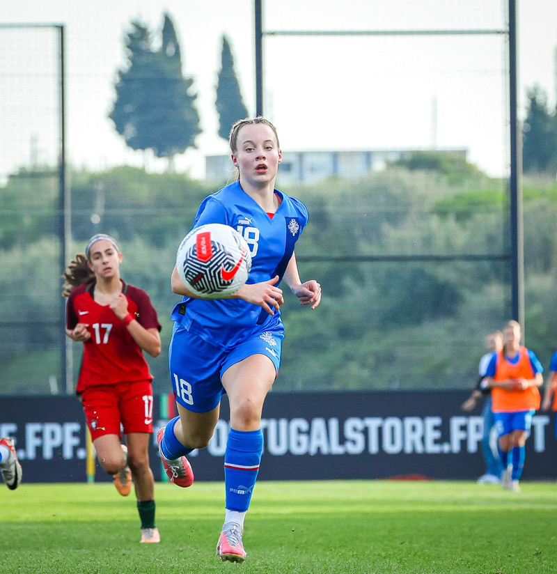 Myndaveisla 1: U15 tapaði gegn Portúgal í fyrradag