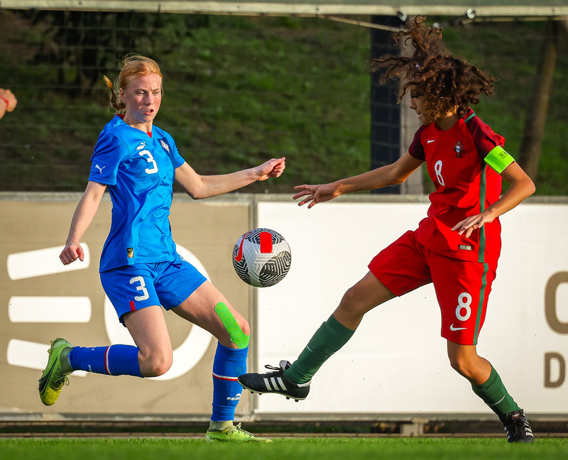 Myndaveisla 1: U15 tapaði gegn Portúgal í fyrradag