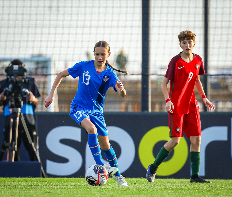 Myndaveisla 1: U15 tapaði gegn Portúgal í fyrradag