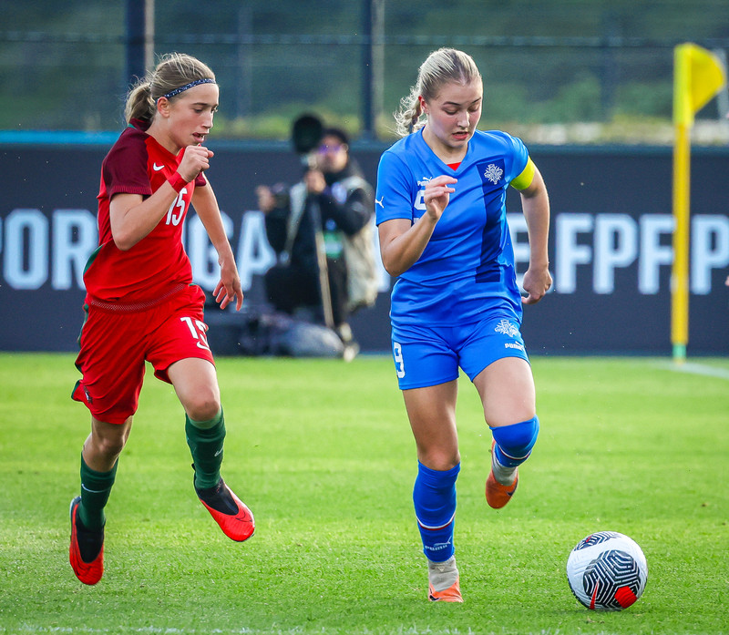 Myndaveisla 1: U15 tapaði gegn Portúgal í fyrradag