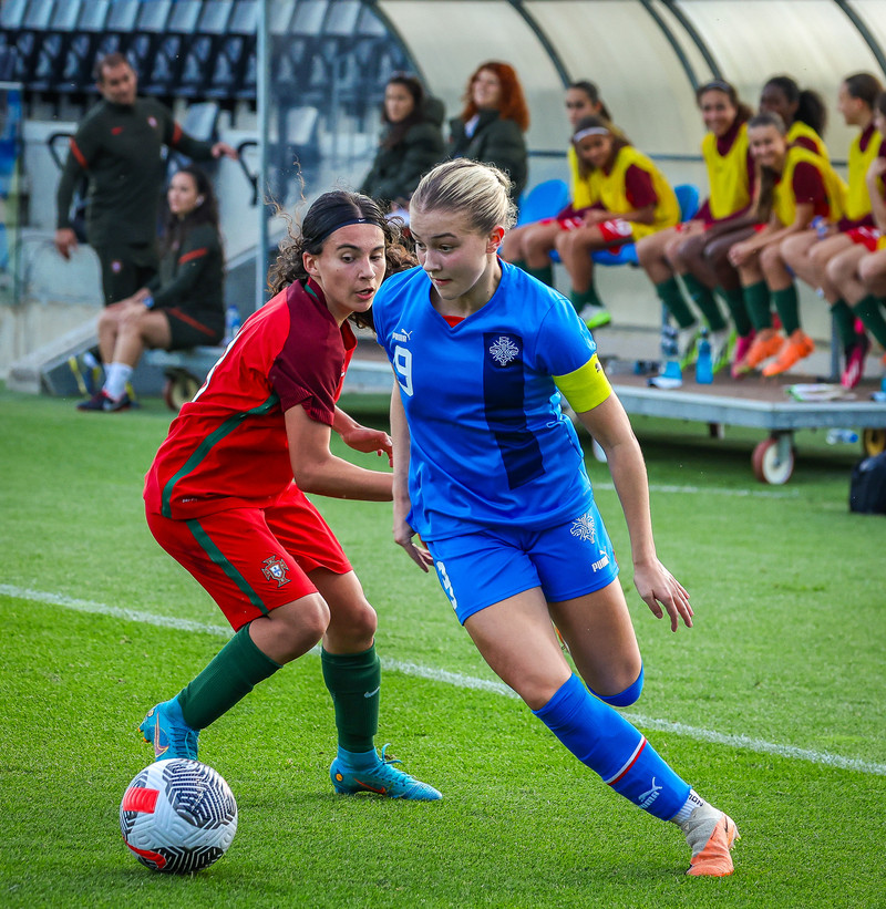 Myndaveisla 1: U15 tapaði gegn Portúgal í fyrradag