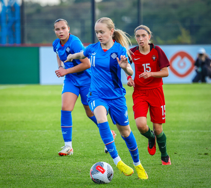 Myndaveisla 1: U15 tapaði gegn Portúgal í fyrradag