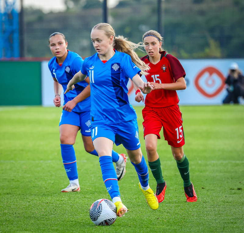 Myndaveisla 1: U15 tapaði gegn Portúgal í fyrradag