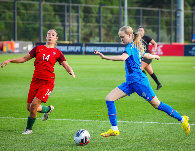 Myndaveisla 1: U15 tapaði gegn Portúgal í fyrradag