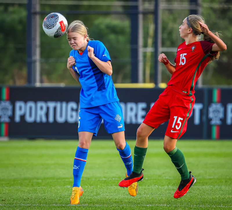 Myndaveisla 1: U15 tapaði gegn Portúgal í fyrradag