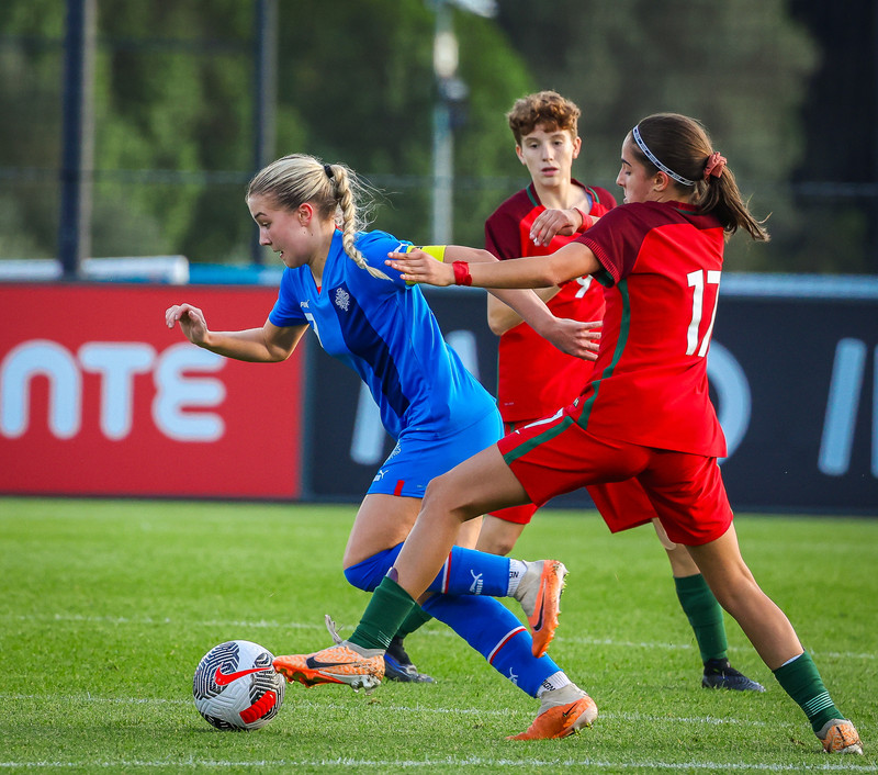 Myndaveisla 1: U15 tapaði gegn Portúgal í fyrradag