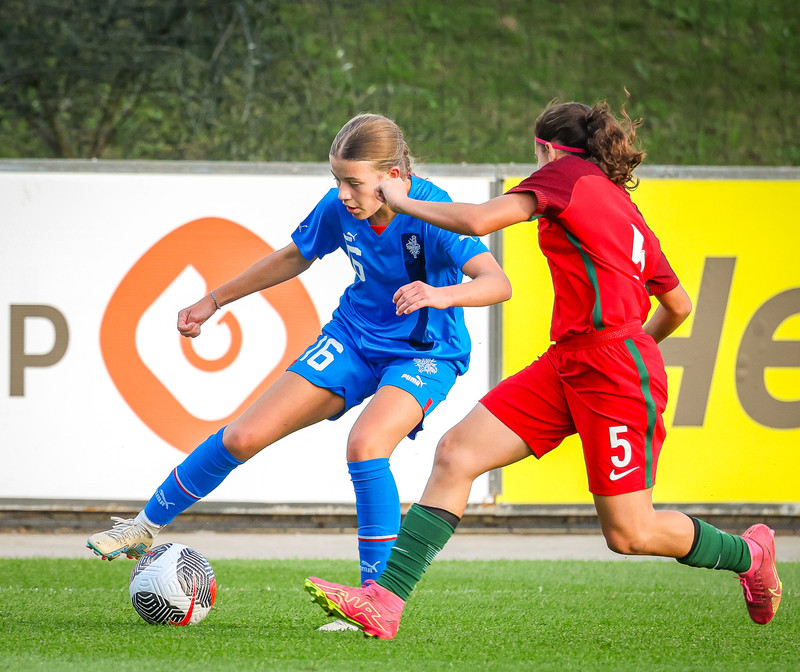 Myndaveisla 1: U15 tapaði gegn Portúgal í fyrradag