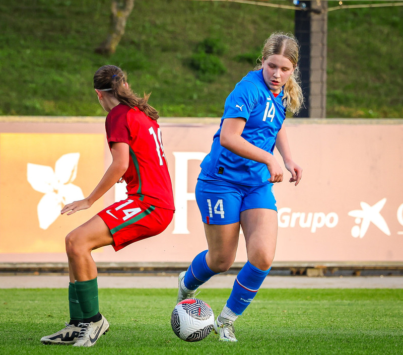 Myndaveisla 1: U15 tapaði gegn Portúgal í fyrradag