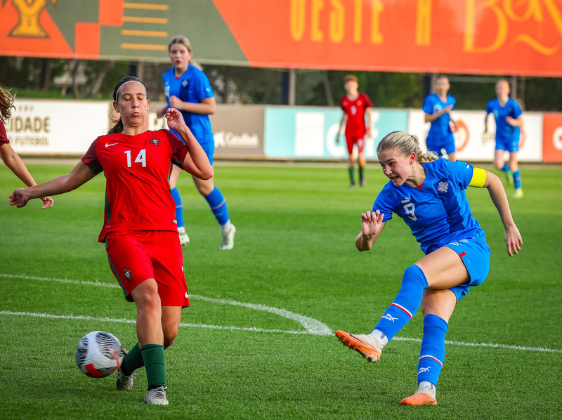 Myndaveisla 1: U15 tapaði gegn Portúgal í fyrradag