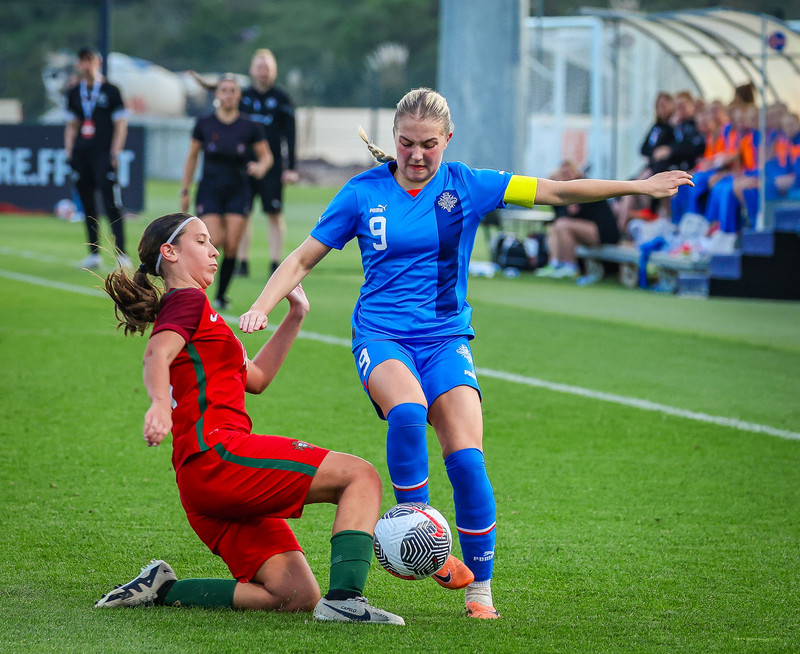Myndaveisla 1: U15 tapaði gegn Portúgal í fyrradag