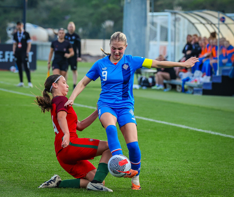 Myndaveisla 1: U15 tapaði gegn Portúgal í fyrradag