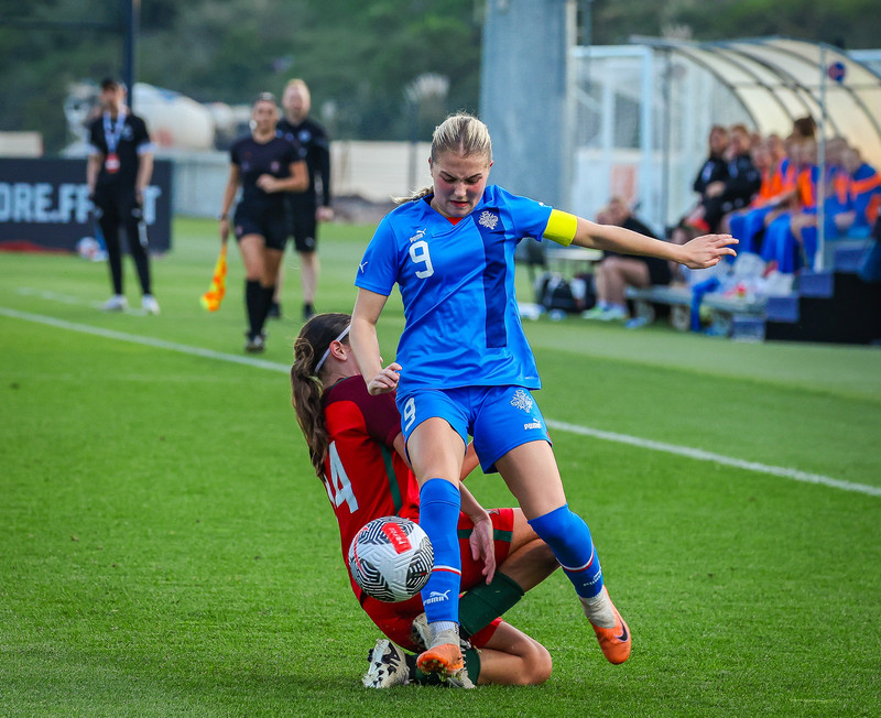 Myndaveisla 1: U15 tapaði gegn Portúgal í fyrradag