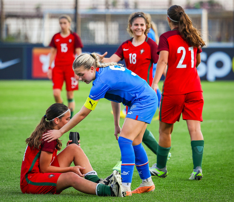 Myndaveisla 1: U15 tapaði gegn Portúgal í fyrradag