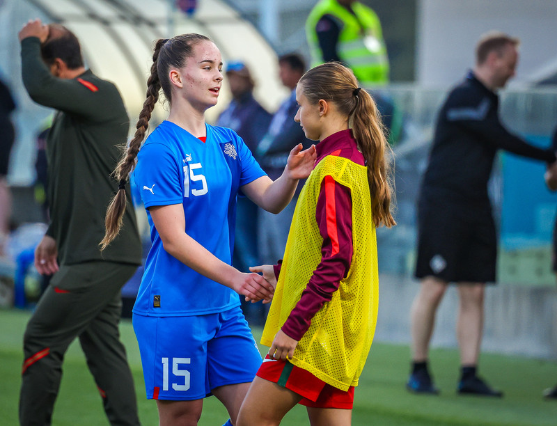 Myndaveisla 1: U15 tapaði gegn Portúgal í fyrradag