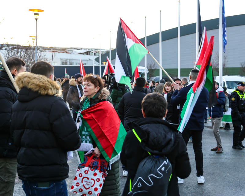Myndaveisla: Breiðablik mætti Maccabi Tel Aviv í skugga mótmæla