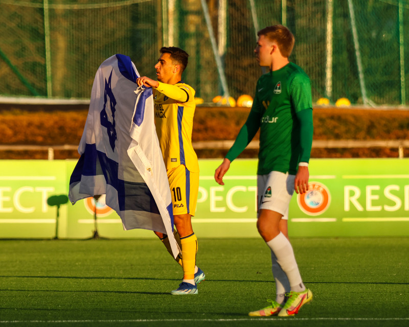 Myndaveisla: Breiðablik mætti Maccabi Tel Aviv í skugga mótmæla