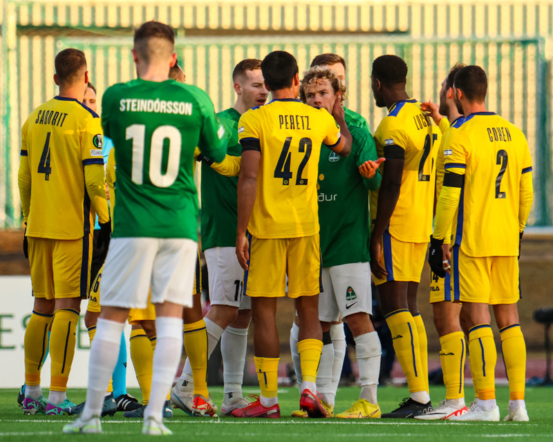 Myndaveisla: Breiðablik mætti Maccabi Tel Aviv í skugga mótmæla