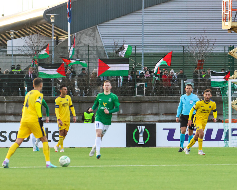 Myndaveisla: Breiðablik mætti Maccabi Tel Aviv í skugga mótmæla
