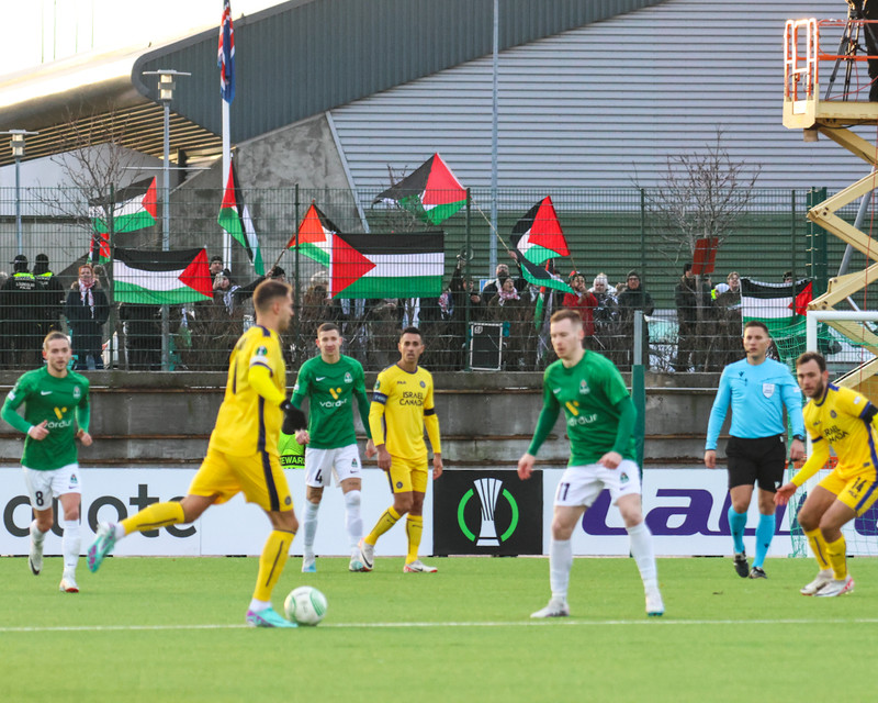 Myndaveisla: Breiðablik mætti Maccabi Tel Aviv í skugga mótmæla