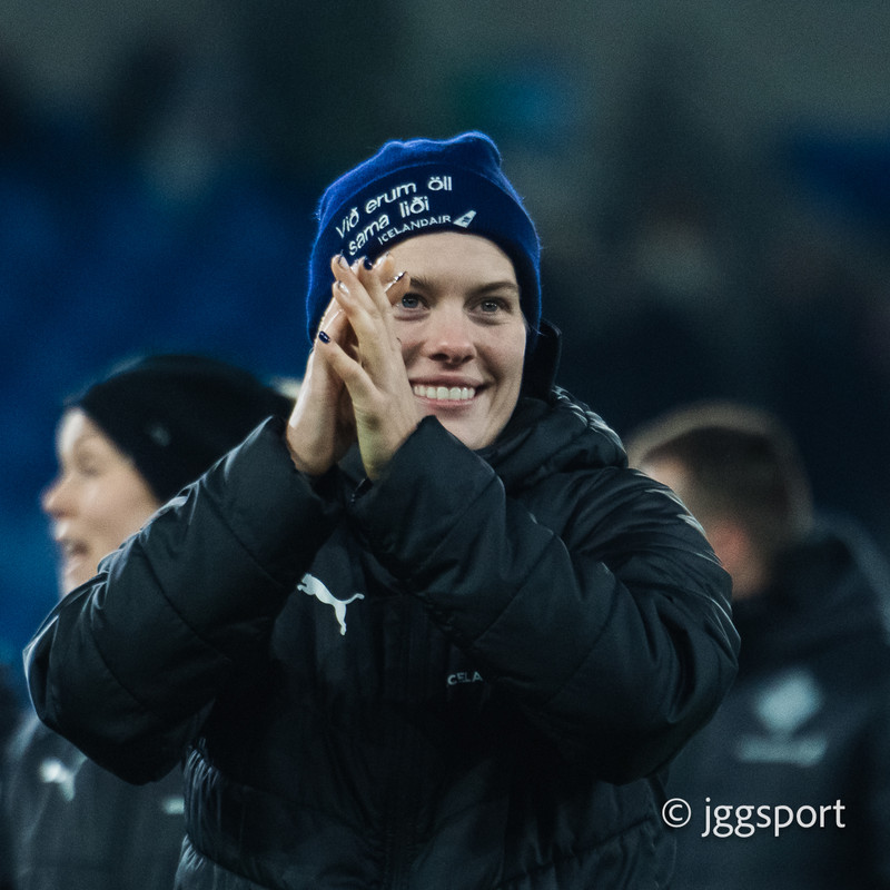 Hildur Antonsdóttir var frábær í liði Íslands í kvöld.